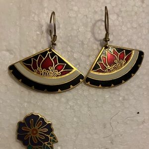 VINTAGE 90s: Laurel Burch ORIGINAL, gorgeous, unique boutique earrings